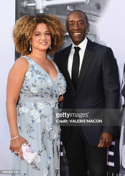 Actor Don Cheadle and his wife US actress Bridgid Coulter attend the 46th American Film Institute Life Achievement Award Gala at the Dolby Theatre in...