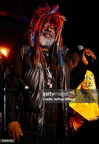 Musician George Clinton performs at B.B. King on February 21, 2010 in New York City