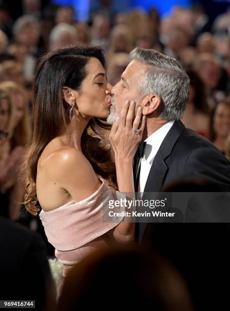 Amal Clooney and 46th AFI Life Achievement Award Recipient George Clooney attend the American Film Institute's 46th Life Achievement Award Gala...