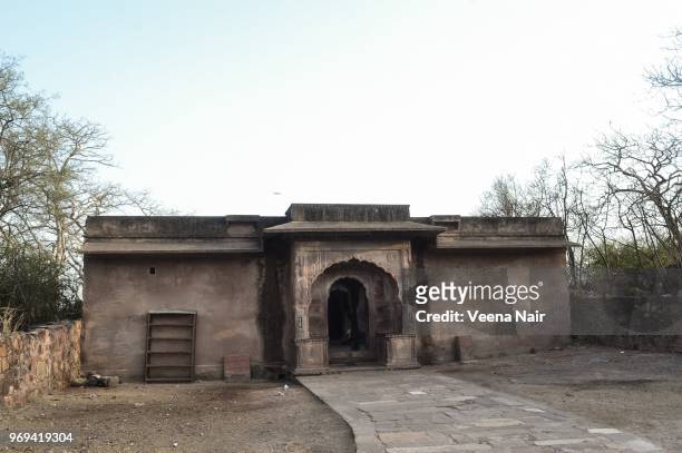 shree lakshmi narayan temple-ranthambore fort/rajasthan - ranthambore fort stock-fotos und bilder