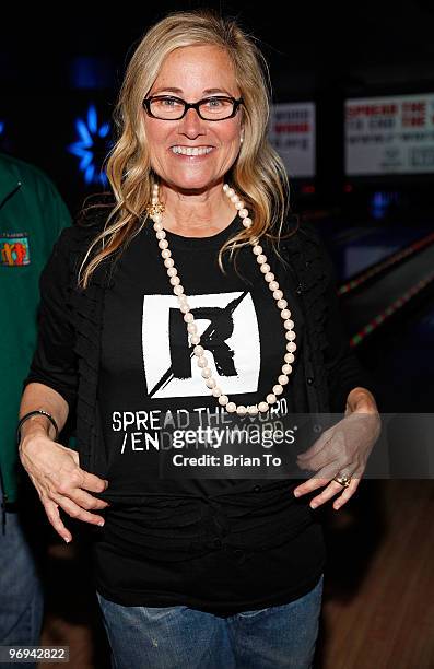 Maureen McCormick attends Best Buddies International's "Bowling for Buddies" benefit at Lucky Strike Lanes at L.A. Live on February 21, 2010 in Los...