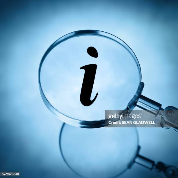 magnify info symbol - information sign stock pictures, royalty-free photos & images