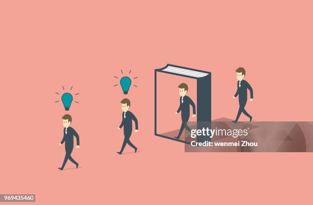 improvement - first steps stock illustrations
