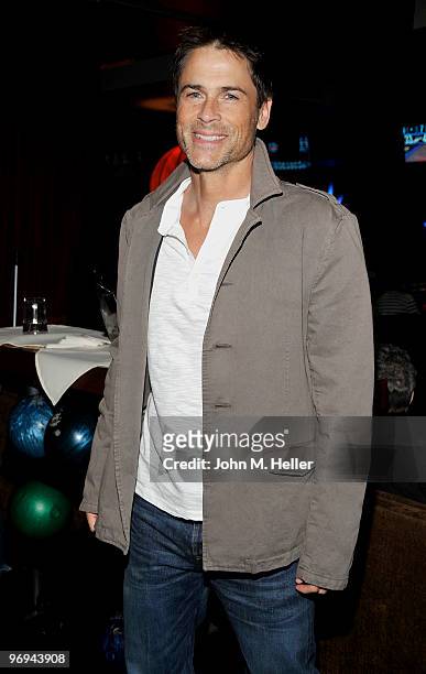Actor Rob Lowe attends the Best Buddies International's "Bowling For Buddies" Benefit presented by Audi at Lucky Strike Lanes at L.A. Live on...