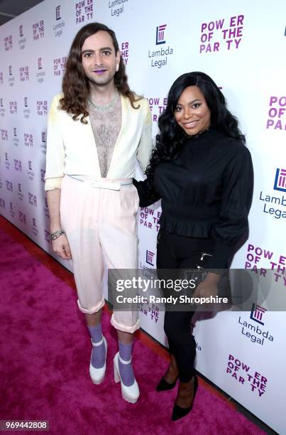 Jacob Tobia and actress Alexandra Grey attend the Lambda Legal 2018 West Coast Liberty Awards at the SLS Hotel on June 7, 2018 in Beverly Hills,...