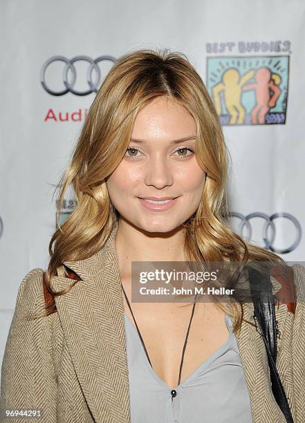 Actress Spencer Grammer attends the Best Buddies International's "Bowling For Buddies" Benefit presented by Audi at Lucky Strike Lanes at L.A. Live...