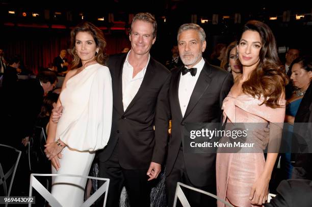 Cindy Crawford Rande Gerber, 46th AFI Life Achievement Award Recipient George Clooney and Amal Clooney attend the American Film Institute's 46th Life...