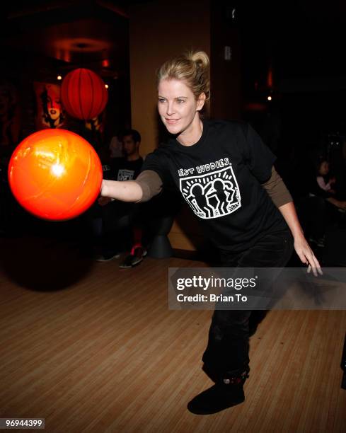 Maeve Quinlan attends Best Buddies International's "Bowling for Buddies" benefit at Lucky Strike Lanes at L.A. Live on February 21, 2010 in Los...