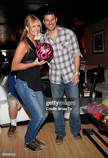 Nancy O'Dell and Greg Vaughan attend Best Buddies International's "Bowling for Buddies" benefit at Lucky Strike Lanes at L.A. Live on February 21,...