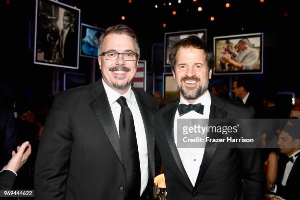 Vince Gilligan and Doug MacLaren attend the American Film Institute's 46th Life Achievement Award Gala Tribute to George Clooney at Dolby Theatre on...