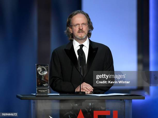 American Film Institute President and CEO Bob Gazzale speaks onstage during the American Film Institute's 46th Life Achievement Award Gala Tribute to...
