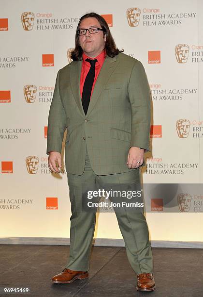 Actor Nick Frost during the Orange British Academy Film Awards 2010 at the Royal Opera House on February 21, 2010 in London, England.