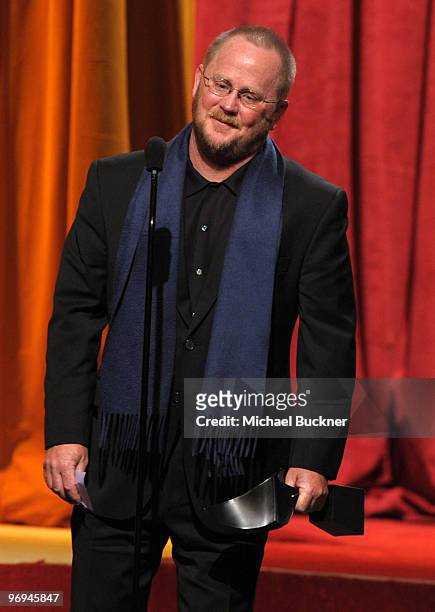 Writer Anthony Peckham onstage at the 2010 Writers Guild Awards held at the Hyatt Regency Century Plaza on February 20, 2010 in Century City,...