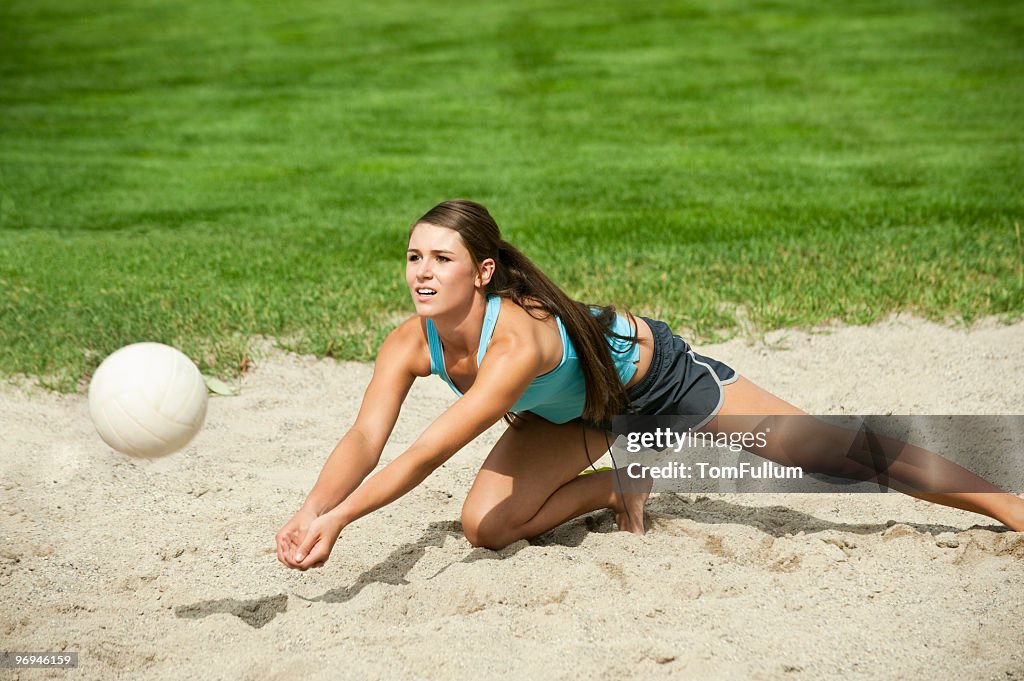 Beach Volleyball - Young Woman