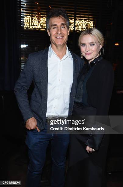 Director Doug Liman and Maddie Hasson attend the after party for A Screening Of "Impulse" at The Roxy Cinema on June 7, 2018 in New York City.