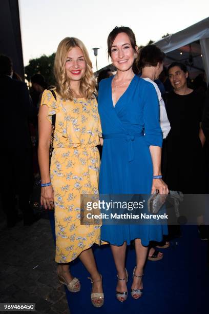 Maike von Bremen and Susan Sideropoulos attend the Summer Party of the German Producers Alliance on June 7, 2018 in Berlin, Germany.