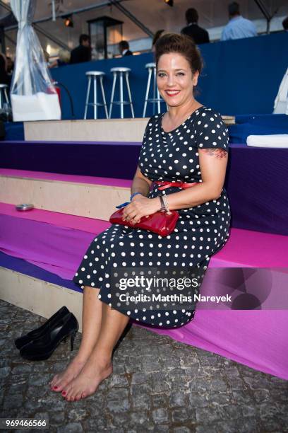 Muriel Baumeister attends the Summer Party of the German Producers Alliance on June 7, 2018 in Berlin, Germany.