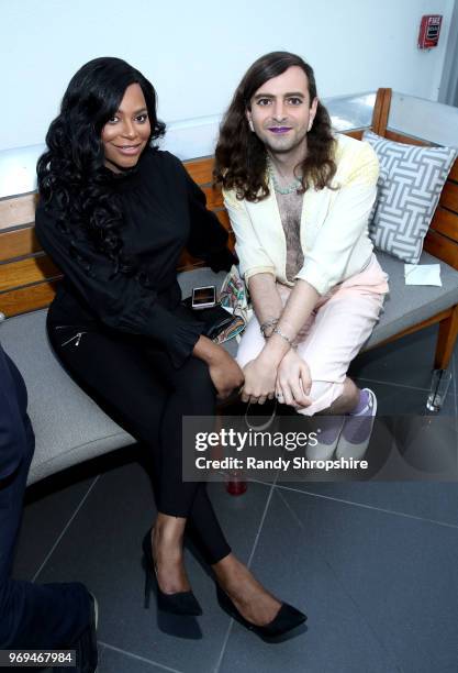 Actress Alexandra Grey and Jacob Tobia attend the Lambda Legal 2018 West Coast Liberty Awards at the SLS Hotel on June 7, 2018 in Beverly Hills,...