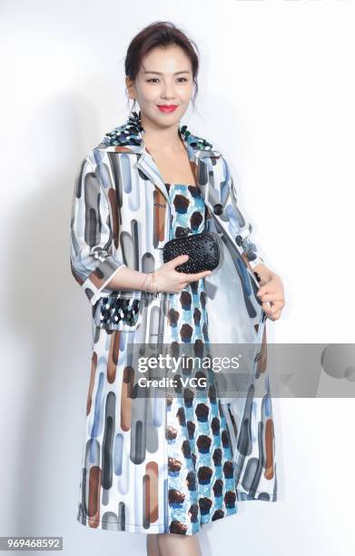 Actress Tamia Liu Tao attends the Bureau Veritas event on June 7, 2018 in Shanghai, China.