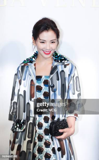 Actress Tamia Liu Tao attends the Bureau Veritas event on June 7, 2018 in Shanghai, China.