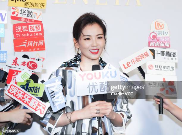 Actress Tamia Liu Tao attends the Bureau Veritas event on June 7, 2018 in Shanghai, China.