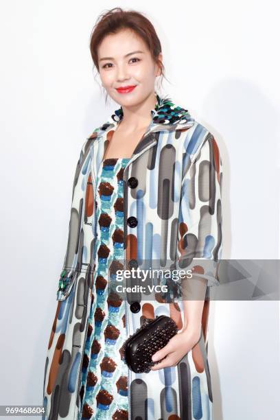 Actress Tamia Liu Tao attends the Bureau Veritas event on June 7, 2018 in Shanghai, China.