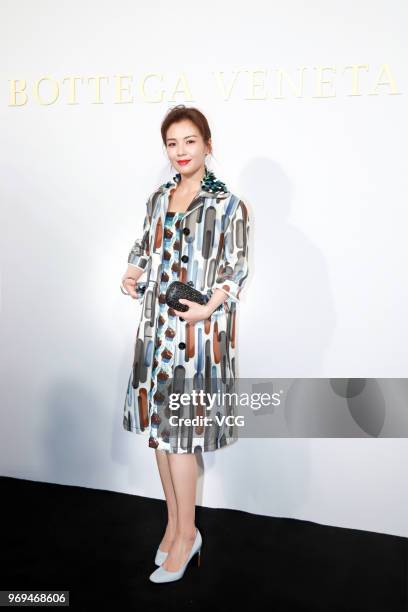 Actress Tamia Liu Tao attends the Bureau Veritas event on June 7, 2018 in Shanghai, China.