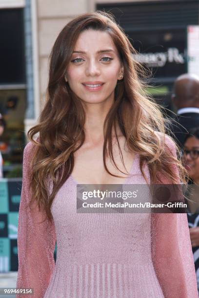 Angela Sarafyan is seen on June 07, 2018 in New York City.