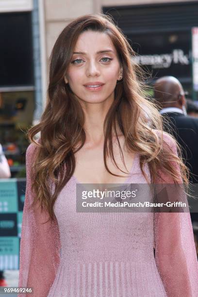 Angela Sarafyan is seen on June 07, 2018 in New York City.