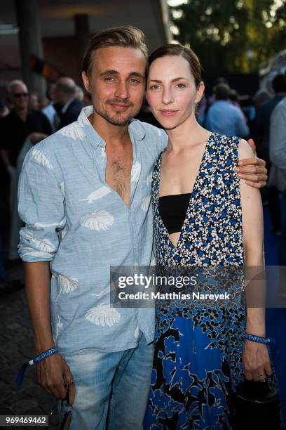 Constantin von Jascheroff and Katharina Schuettler attends the Summer Party of the German Producers Alliance on June 7, 2018 in Berlin, Germany.