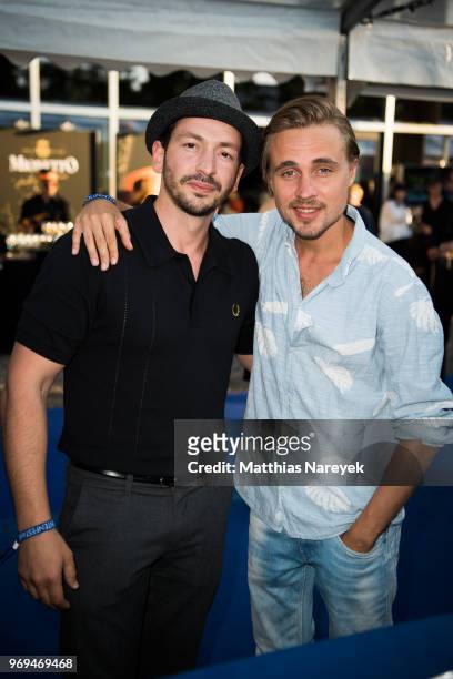 Arnel Taci and Constantin von Jascheroff attend the Summer Party of the German Producers Alliance on June 7, 2018 in Berlin, Germany.