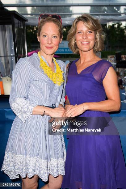 Tessa Mittelstaedt and Valerie Niehaus attend the Summer Party of the German Producers Alliance on June 7, 2018 in Berlin, Germany.