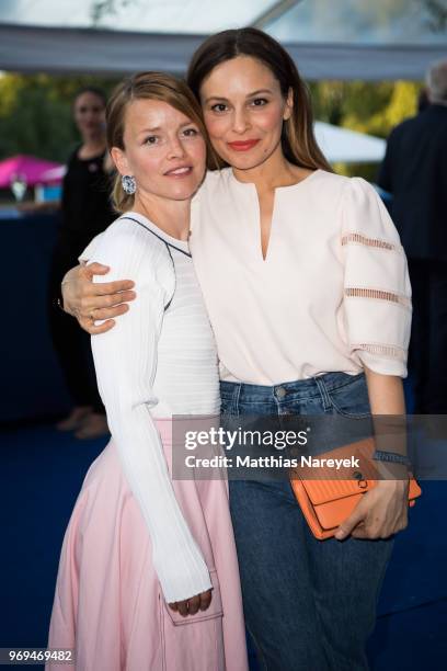 Karoline Schuch and Mina Tander attend the Summer Party of the German Producers Alliance on June 7, 2018 in Berlin, Germany.