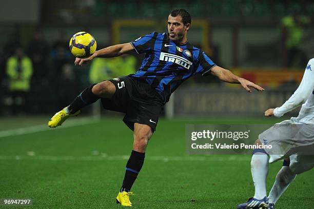 Dejan Stankovic of FC Internazionale Milano in action during the Serie A match between FC Internazionale Milano and UC Sampdoria at Stadio Giuseppe...