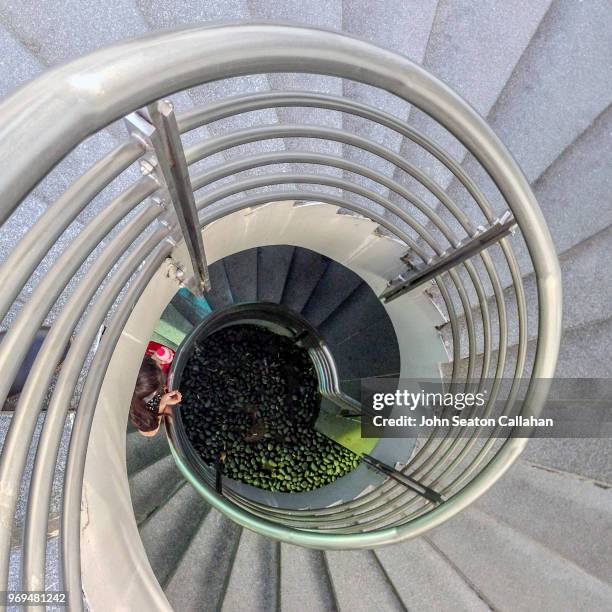 singapore, spiral staircase - square one mall stock pictures, royalty-free photos & images