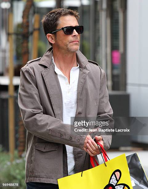 Rob Lowe is sighting on February 21, 2010 in Los Angeles, California.