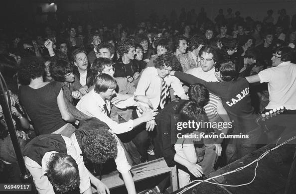 Punk Fans Fans in the front row during a concert by English punk band the... News ...