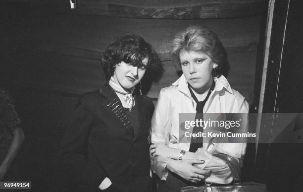 Female fans of English punk band the Buzzcocks at the Ranch Club in Manchester, England on July 22, 1977.