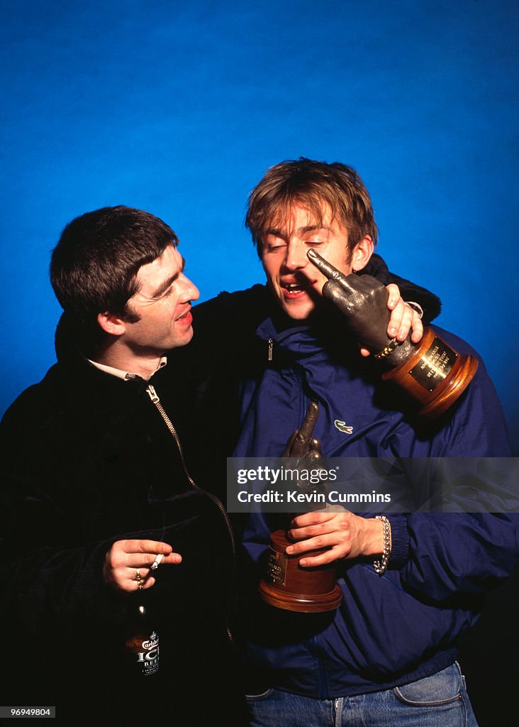 Oasis And Blur At The NME Awards