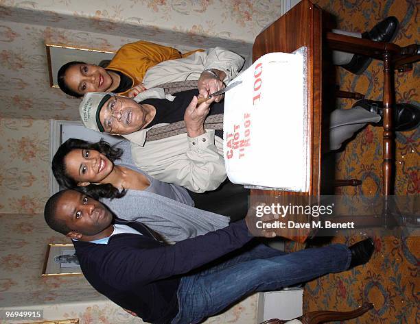 Adrian Lester, James Earl Jones, Phylicia Rashad and Sanaa Lathan. Attend the 100th performance after party of 'Cat On A Hot Tin Roof' at the Novello...