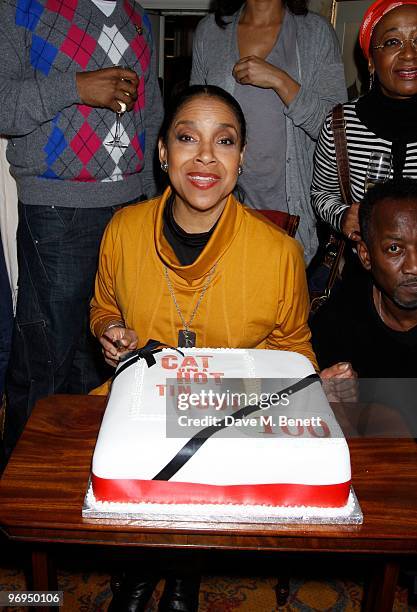 Phylicia Rashad attends the 100th performance after party of 'Cat On A Hot Tin Roof' at the Novello Theatre, Covent Garden, London, England.