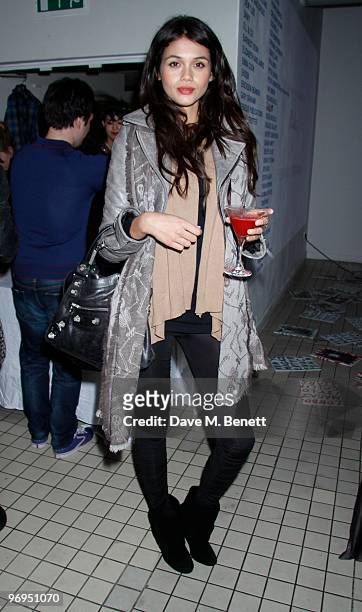 Jamie Gunns attends the launch party of "New" Magazine at the "Blubird Cafe", King's Road, London. England. On February 18, 2010.