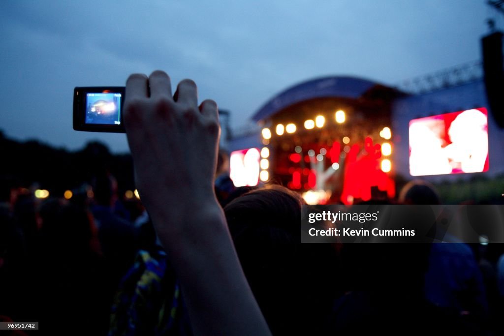 Filming A Music Festival