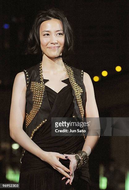 Actress Yoshino Kimura attends the "Percy Jackson & The Olympians: The Lightning Thief" Japan Premiere at Tokyo Dome City on February 22, 2010 in...