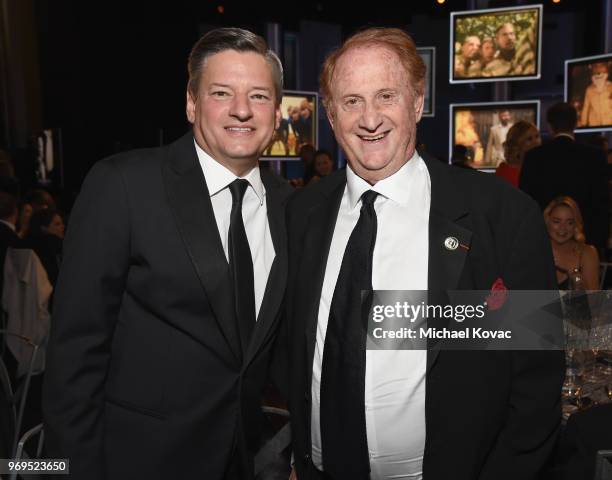 Chief Content Officer for Netflix Ted Sarandos and Mike Medavoy attend the American Film Institute's 46th Life Achievement Award Gala Tribute to...
