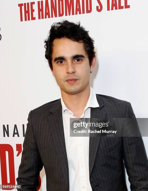Actor Max Minghella arrives at Hulu's "The Handmaid's Tale" FYC at Samuel Goldwyn Theater on June 7, 2018 in Beverly Hills, California.