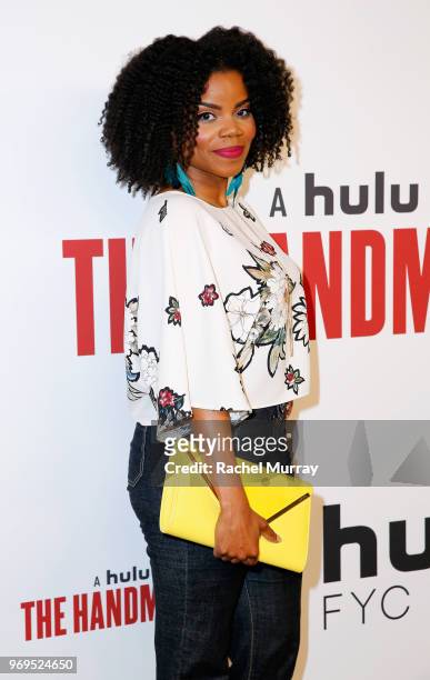 Actor Kelly Jenrette arrives at Hulu's "The Handmaid's Tale" FYC at Samuel Goldwyn Theater on June 7, 2018 in Beverly Hills, California.