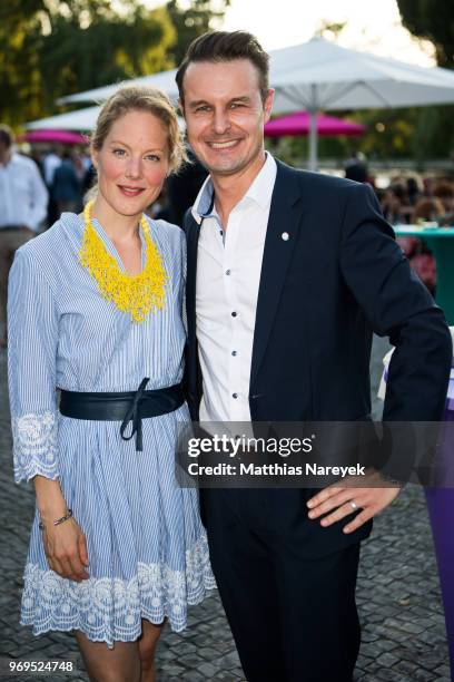 Tessa Mittelstaedt and Ralph Homuth attend the Summer Party of the German Producers Alliance on June 7, 2018 in Berlin, Germany.