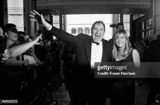 Richard Kind and Jennifer Aniston attend the American Film Institute's 46th Life Achievement Award Gala Tribute to George Clooney at Dolby Theatre on...