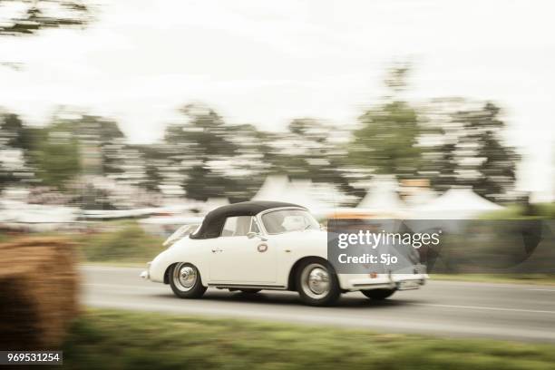 porsche 356 a cabrio convertbile classic sports car - porsche 356 stock pictures, royalty-free photos & images